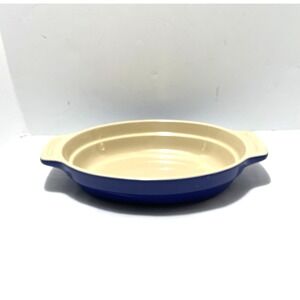 Le Creuset Oval Casserole Baking Dish Gratin Blue